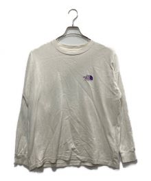 THE NORTHFACE PURPLELABEL（ザ・ノースフェイス パープルレーベル）の古着「ロングスリーブTシャツ/8oz L/S Logo Tee」｜ホワイト