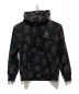 JORDAN（ジョーダン）の古着「AS M J AMM AOP FLC HOODIE/薔薇柄プルオーバーパーカー」｜ブラック×ブラウン