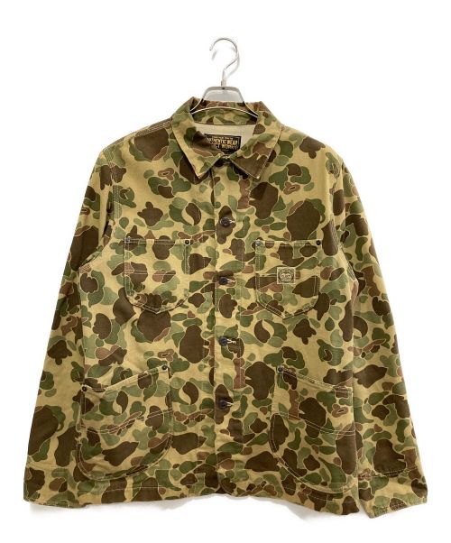 CLUCT（クラクト）CLUCT (クラクト) ORIGINAL CAMO WORK JACKET カーキ サイズ:Lの古着・服飾アイテム