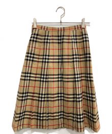 Burberry's（バーバリーズ）の古着「ノバチェックスカート/ウールスカート」｜ベージュ