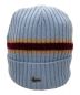 SUPREME（シュプリーム）の古着「stripe cashmere beanie」｜ブルー