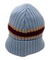 SUPREME (シュプリーム) stripe cashmere beanie ブルー サイズ:58cm：11000円