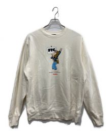 FTC×BUTTER GOODS HIPPIE（エフティーシー）の古着「プリントスウェット/USA製」｜ベージュ