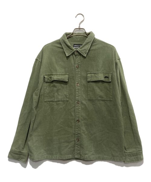 stussy（ステューシー）stussy (ステューシー) コーデュロイシャツ グリーン サイズ:Lの古着・服飾アイテム