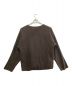 YOKE (ヨーク) 7G OVERSIZED HALF CARDIGAN CREW NECK ブラウン サイズ:M：8000円