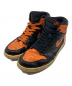 NIKEナイキ）の古着「AIR JORDAN1/Shattered Backboard 3.0/シャッタード バックボード3.0」｜オレンジ×ブラック