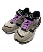 NEW BALANCEニューバランス）の古着「ローカットスニーカー/GREY PURPLE BLACK」｜ベージュ