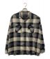 PENDLETON（ペンドルトン）の古着「チェックシャツ/OPEN COLLAR SHIRT オープンカラーシャツ」｜ホワイト×ブラック