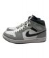 NIKE (ナイキ) Air Jordan 1 Mid ホワイト×グレー サイズ:26.5cm：9000円