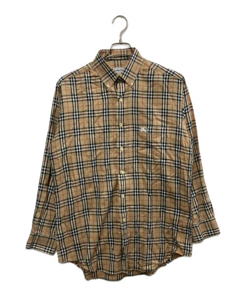 Burberry's（バーバリーズ）Burberry's (バーバリーズ) ノバチェックシャツ/チェックシャツ ベージュ サイズ:Mの古着・服飾アイテム