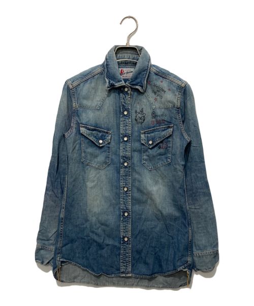 Hysteric Glamour（ヒステリックグラマー）Hysteric Glamour (ヒステリックグラマー) デニムウエスタンシャツ インディゴ サイズ:FREEの古着・服飾アイテム