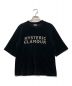 Hysteric Glamour（ヒステリックグラマー）の古着「ベルベッドロゴTシャツ」｜ブラック