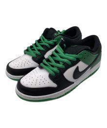 NIKE SB（ナイキエスビー）の古着「Dunk Low Pro/Nike SB Dunk Low Pro "Black and Classic Green"/ナイキ SB ダンク ロー プロ "セルティックス"」｜ホワイト×グリーン