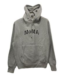 Champion×MoMA（チャンピオン×モマ）の古着「プルオーバーパーカー」｜グレー