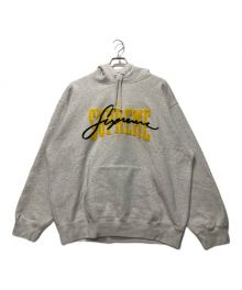 SUPREME（シュプリーム）の古着「Embroidered Chenille Hooded Sweatshirt/ンブロイダード シェニール フーデッド スウェットシャツ」｜グレー