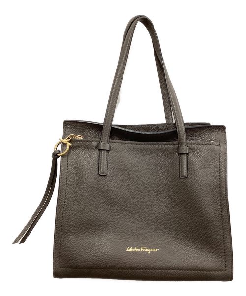 Salvatore Ferragamo（サルヴァトーレ フェラガモ）Salvatore Ferragamo (サルヴァトーレ フェラガモ) トートバッグ グレーの古着・服飾アイテム