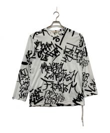 COMME des GARCONS（コムデギャルソン）の古着「プリント ロングスリーブTシャツ」｜ホワイト