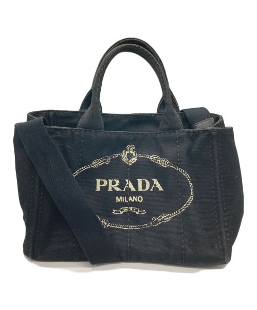 PRADA（プラダ）PRADA (プラダ) 2WAYショルダーバッグ ブラックの古着・服飾アイテム