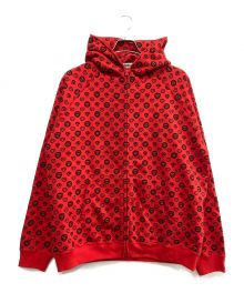 A BATHING APE（アベイシングエイプ）の古着「マイロモノグラムジップパーカー」｜レッド