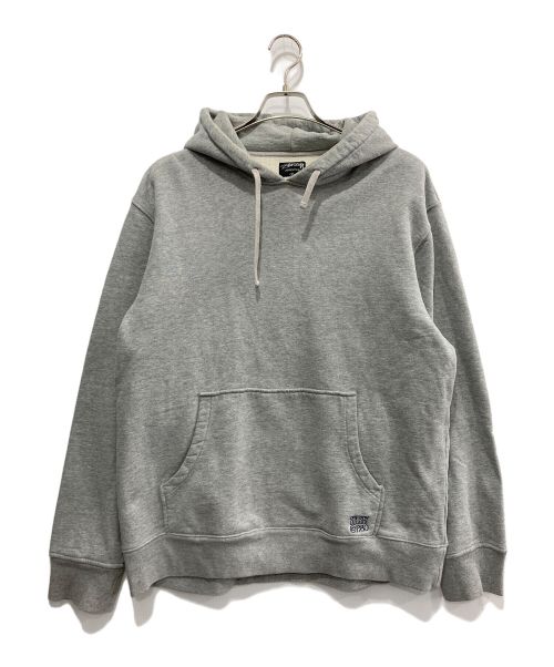 stussy（ステューシー）stussy (ステューシー) プルオーバーパーカー グレー サイズ:XLの古着・服飾アイテム