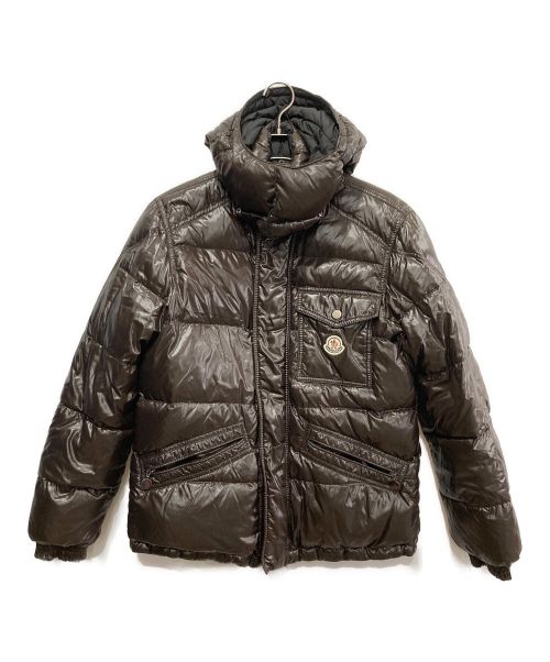 MONCLER（モンクレール）MONCLER (モンクレール) リバーシブルダウンジャケット ブラウン×ブラック サイズ:1の古着・服飾アイテム