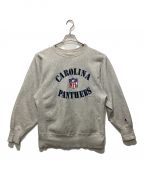 Champion REVERSE WEAVEチャンピオン リバース ウィーブ）の古着「CAROLINA PANTHERS スウェット/刺繍ﾀｸﾞ/90's」｜グレー