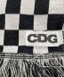 CDG (シーディージー) マフラー ホワイト×ブラック：6000円