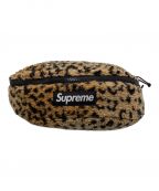 SUPREMEシュプリーム）の古着「LEOPARD FLEECE WAIST BAG/レオパード フリース ウエストバッグ/17AW」｜キャメル