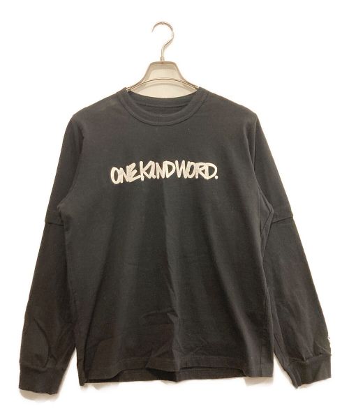 sacai（サカイ）sacai (サカイ) Eric Haze ONEKINDWORD． L／S T-Shirt ブラック サイズ:4の古着・服飾アイテム