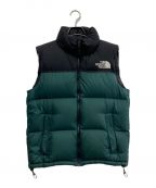 THE NORTH FACEザ ノース フェイス）の古着「ヌプシベスト/NUPTSE VEST」｜ブラック×グリーン