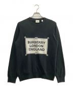 BURBERRY LONDONバーバリーロンドン）の古着「ロゴニット」｜ブラック