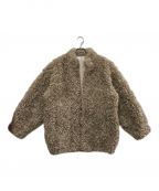 CLANEクラネ）の古着「CURL FUR SHORT COAT/カールファーショートコート」｜ベージュ