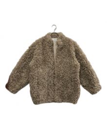 CLANE（クラネ）の古着「CURL FUR SHORT COAT/カールファーショートコート」｜ベージュ