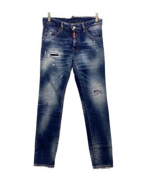 DSQUARED2（ディースクエアード）DSQUARED2 (ディースクエアード) Skater Jeans インディゴ サイズ:46の古着・服飾アイテム