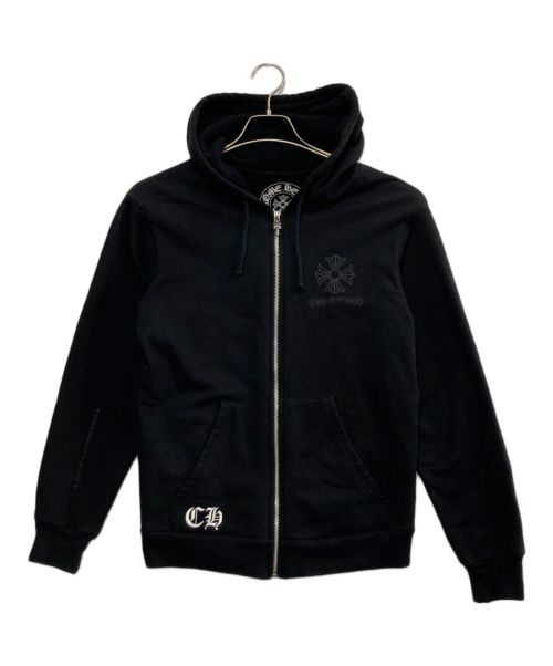 CHROME HEARTS（クロムハーツ）CHROME HEARTS (クロムハーツ) ダガージップパーカー ブラック サイズ:Sの古着・服飾アイテム