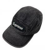 SUPREMEシュプリーム）の古着「Denim Camp Cap Black」｜ブラック