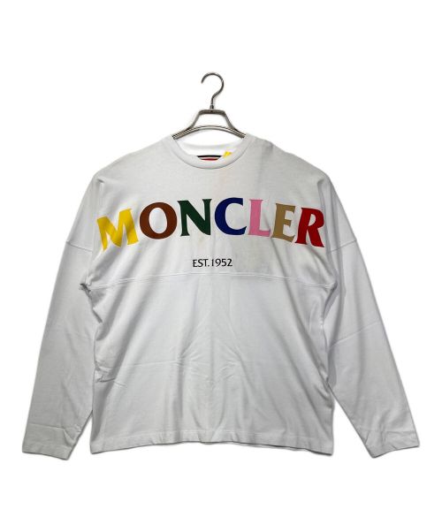 MONCLER（モンクレール）MONCLER (モンクレール) クルーネックカットソー ホワイト サイズ:Mの古着・服飾アイテム