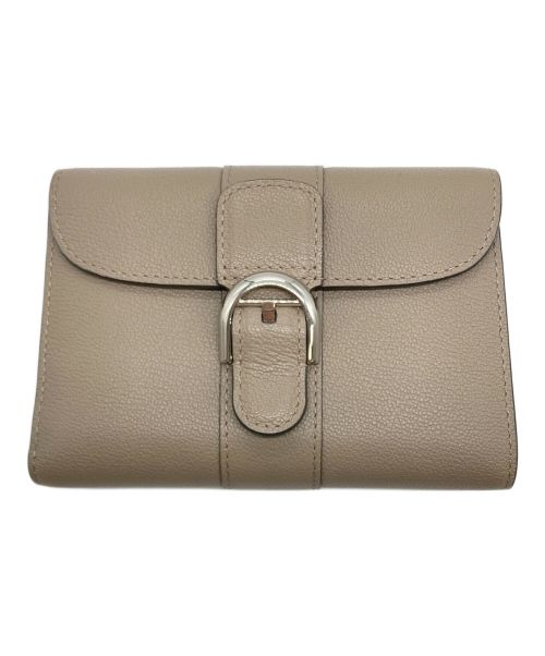 DELVAUX（デルヴォー）DELVAUX (デルヴォー) Brillant Compact Wallet(ブリリアント コンパクト ウォレット) グレーの古着・服飾アイテム