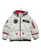 AVIREXアヴィレックス）の古着「APOLO DOWN JACKET(アポロ ダウン ジャケット)」｜ホワイト