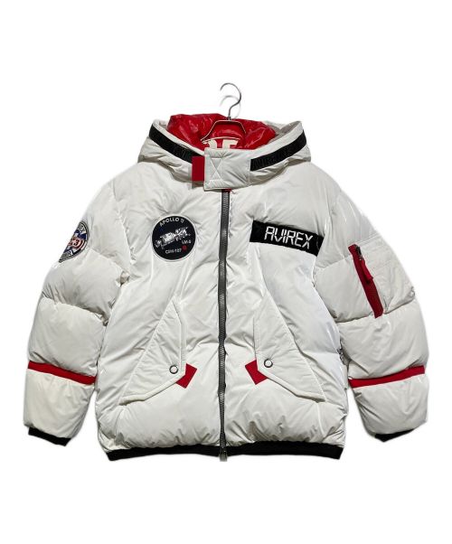 AVIREX（アヴィレックス）AVIREX (アヴィレックス) APOLO DOWN JACKET(アポロ ダウン ジャケット) ホワイト サイズ:XXLの古着・服飾アイテム