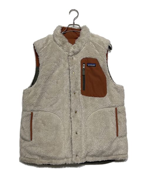 Patagonia（パタゴニア）Patagonia (パタゴニア) REVERSIBLE BIVY DOWN VEST ベージュ×カーキ サイズ:Mの古着・服飾アイテム