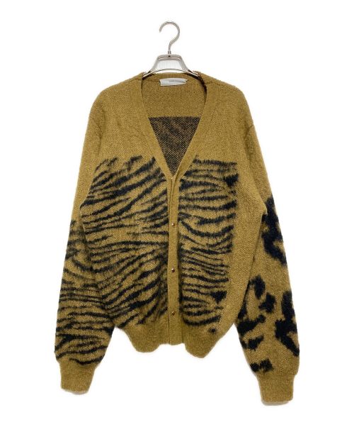 TOGA PULLA（トーガ プルラ）TOGA PULLA (トーガ プルラ) Mohair jacquard cardigan ブラウン サイズ:38の古着・服飾アイテム