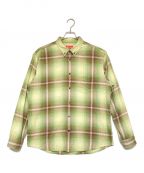 SUPREMEシュプリーム）の古着「23SS Shadow Plaid Flannel Shirt(プレイド フランネル シャツ)」｜ブラウン×グリーン