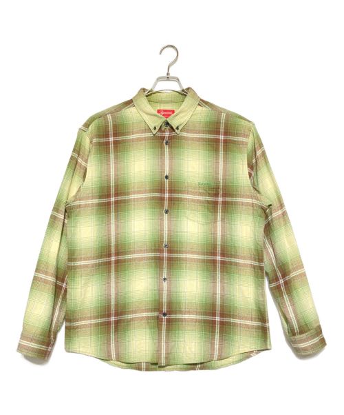 SUPREME（シュプリーム）SUPREME (シュプリーム) 23SS Shadow Plaid Flannel Shirt(プレイド フランネル シャツ) ブラウン×グリーン サイズ:Lの古着・服飾アイテム