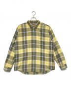 SUPREMEシュプリーム）の古着「23AW plaid flannel shirt(プレイド フランネル シャツ)」｜グリーン