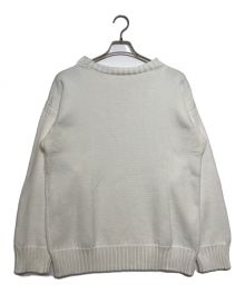 GUERNSEY WOOLLENS（ガンジーウーレンズ）の古着「ボートネック・ニット」｜ホワイト