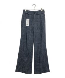 SUBLATIONS（サブレーションズ）の古着「HEAVY WOOL GABARDINE FLARE EASY TROUSERS」｜グレー