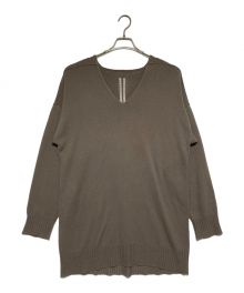 RICK OWENS（リックオウエンス）の古着「22SS Vネックニット」｜ブラウン