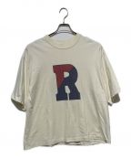 BLURHMSブラームス）の古着「Cotton Rayon 88/12 Print Tee」｜ホワイト