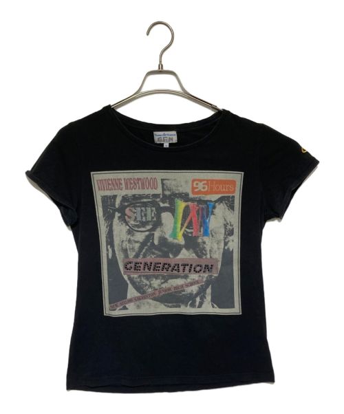 Vivienne Westwood man（ヴィヴィアン ウェストウッド マン）Vivienne Westwood man (ヴィヴィアン ウェストウッド マン) プリントTシャツ ブラック サイズ:Mの古着・服飾アイテム